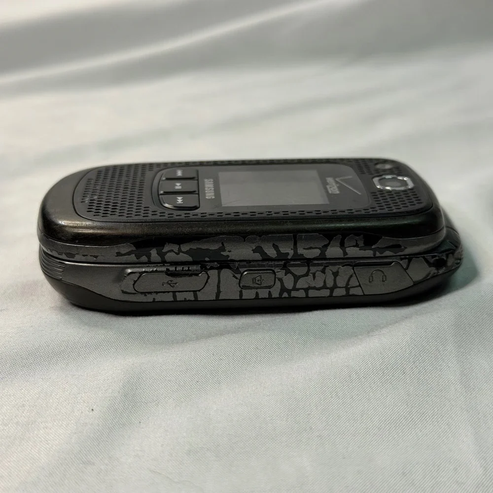 Samsung Convoy SCH-U640 Verizon Rugged Flip Phone Black Grey Vintage WORKS